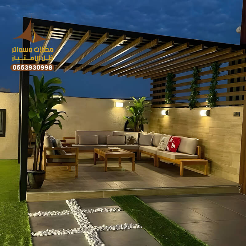 تركيب برجولات حدائق خارجية